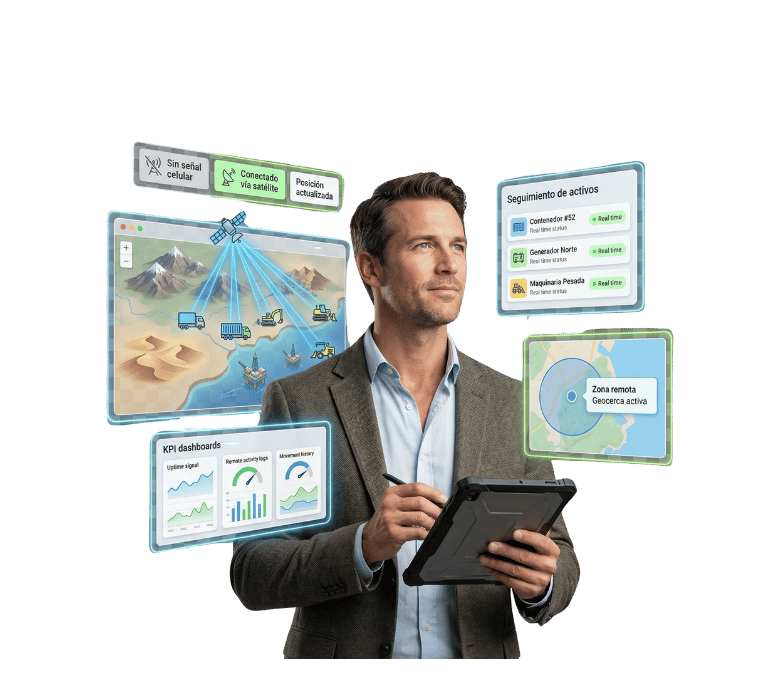 GPS Satelital 100% para flotas y activos